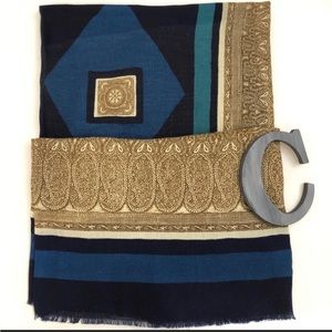 VTG Tie Rack ART OF THE SCARF Made in Italy Blanket Scarf/Wrap